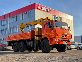Бортовой КАМАЗ 43118 с КМУ XCMG SQS 200-6  (дв. Cummins, без сп/места)_0
